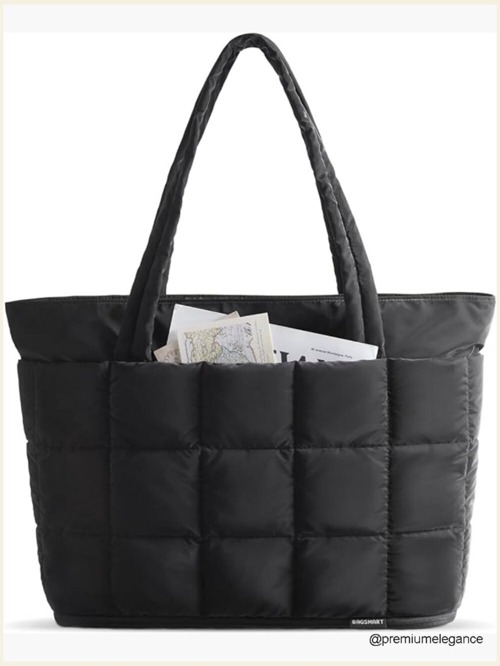 Expandable Tote Bag, Quilted Work Tote, Carry On for Travel Gym
